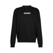 Karl Lagerfeld Logo Print Sweatshirt Black, Herr