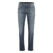 Dolce & Gabbana Slim Fit Jeans med Metallknappar Blue, Herr