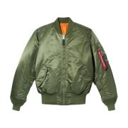 Alpha Industries Klassisk Bomberjacka i Sage Green Green, Herr