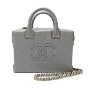 Chanel Vintage Pre-owned Laeder chanel-vskor Gray, Dam