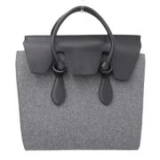 Celine Vintage Pre-owned Canvas handvskor Gray, Dam