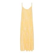 Saint Tropez Maxi Strap Klänning Yarrow Painted Strokes Yellow, Dam