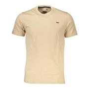 Harmont & Blaine Kortärmad Logotyp Broderad T-shirt Beige, Herr