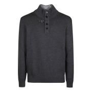 Fay Turtle Neck Sweater Black, Herr