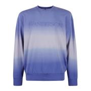 JW Anderson Gradient Broderad Sweatshirt Purple, Herr