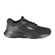 GAS Sportiga Stickade Sneakers Svart Kontrast Logo Black, Dam