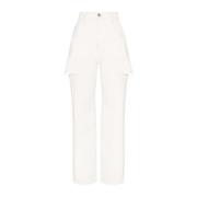 Maison Margiela Milk Side Cut Jeans White, Dam