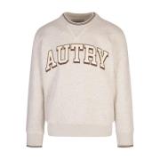 Autry Vit College-inspirerad Sweatshirt med Sporre White, Herr