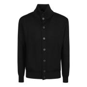 Ballantyne Stilfull Cardigan Sweater Black, Herr