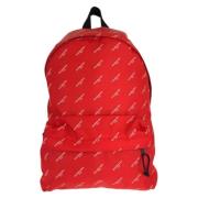 Balenciaga Vintage Pre-owned Canvas ryggsckar Red, Herr