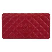 Chanel Vintage Pre-owned Laeder plnbcker Red, Dam