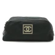 Chanel Vintage Pre-owned Nylon chanel-vskor Black, Dam