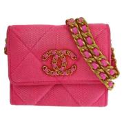 Chanel Vintage Pre-owned Canvas plnbcker Pink, Dam