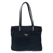 Prada Vintage Pre-owned Canvas prada-vskor Black, Dam