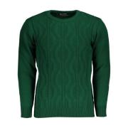 U.s. Polo Assn. Grön Twisted Crew Neck Sweater Green, Herr