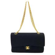 Chanel Vintage Pre-owned Bomull chanel-vskor Black, Dam