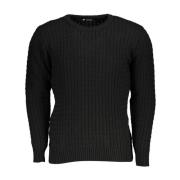 U.s. Polo Assn. Twisted Crew Neck Sweater Black, Herr