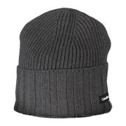 Calvin Klein Herr Grå Beanie Mössa Kontrastdetaljer Gray, Unisex