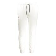 K-Way Sportiga vita sweatpants med elastisk midja White, Herr