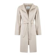 Max Mara Elegant Svart Kappa för Kvinnor Beige, Dam