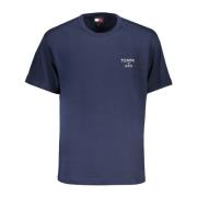 Tommy Hilfiger Kortärmad Logobroderad T-shirt Blå Blue, Herr