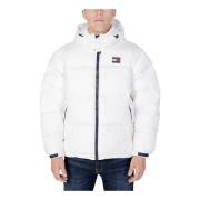 Tommy Hilfiger Vit Dragkedja Huva Jacka White, Herr