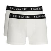 Trussardi Herr Boxershorts Vit Märkt Elastisk White, Herr