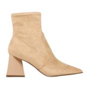 Steve Madden Beige Mocka Ankelboots Spetsig Tå Beige, Dam