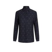 Etro Casual Bomullsskjorta för Män Blue, Dam