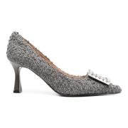 Roberto Festa Lilly Light Grey Tweed Pumps Gray, Dam