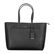 Calvin Klein Svart Toteväska med Axelrem Black, Dam