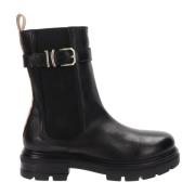 Alviero Martini 1a Classe Läder Ankelboots Elegant Hög Kvalitet Black,...