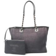 Chanel Vintage Pre-owned Canvas chanel-vskor Blue, Dam