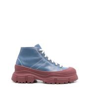 Sofie D'hoore Läder Hög Ankel Sneakers Blue, Dam