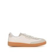 PS By Paul Smith Vita lädersneakers med Signature Stripe White, Herr