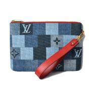 Louis Vuitton Vintage Pre-owned Denim louis-vuitton-vskor Blue, Dam