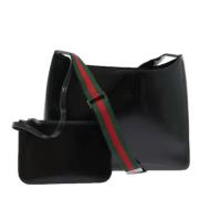 Gucci Vintage Pre-owned Belagd canvas gucci-vskor Black, Dam