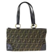 Fendi Vintage Pre-owned Canvas fendi-vskor Brown, Dam