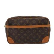 Louis Vuitton Vintage Pre-owned Canvas kuvertvskor Brown, Dam