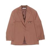 Acne Studios Metallic Brown Suit Brown, Dam