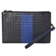 Bottega Veneta Vintage Pre-owned Laeder kuvertvskor Black, Herr