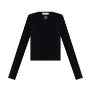 Blumarine Svart Crewneck Tröja Black, Dam