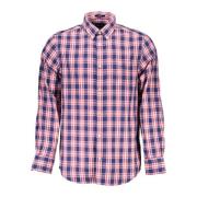 Gant Långärmad Button Down Skjorta Blå Multicolor, Herr