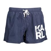 Karl Lagerfeld Blå Badkläder Badbyxor Herr Shorts Blue, Herr