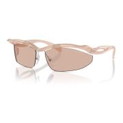 Prada Peach/Light Brown Solglasögon Brown, Dam