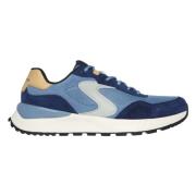 Skechers Fury Lace Low Sneakers Blue, Herr