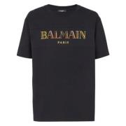 Balmain Broderad Vintage T-shirt Black, Herr