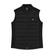 Lyle & Scott Vadderad Golf Gilet Jacka Black, Herr