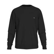 Calvin Klein Jeans Ribbad Crew Neck Sweatshirt Black, Herr