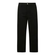 Carhartt Wip Straight Trousers Black, Herr